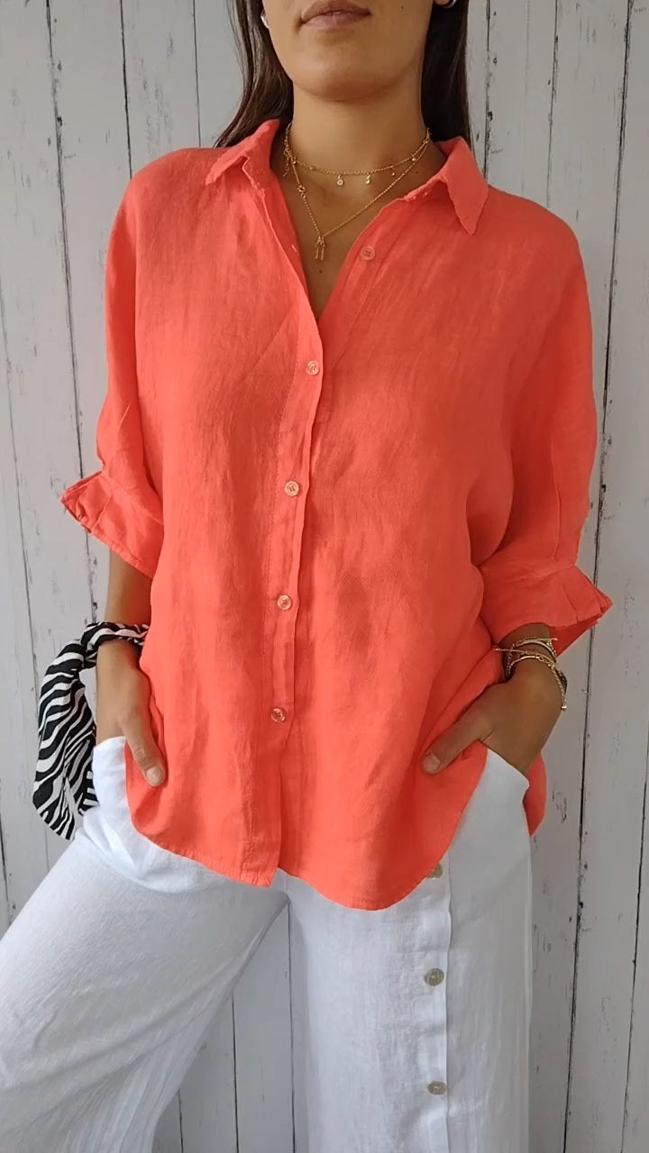 Comfortable Shirt With Cute Back Closure