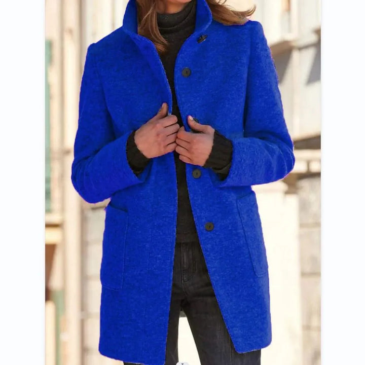 Timeless elegance: fashionable button coat