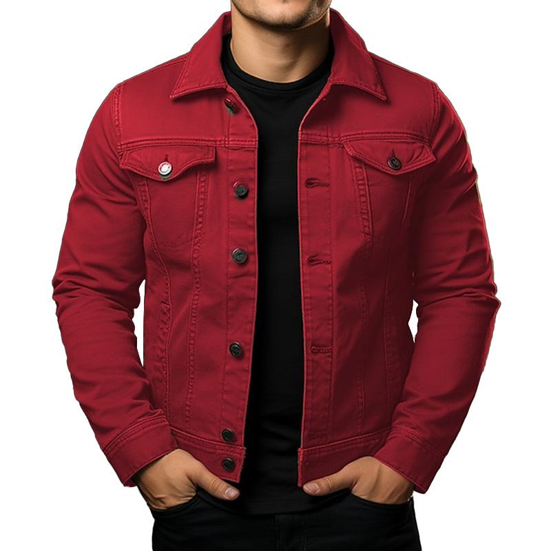 Men - Jacket - Denim - Single Breasted Fit