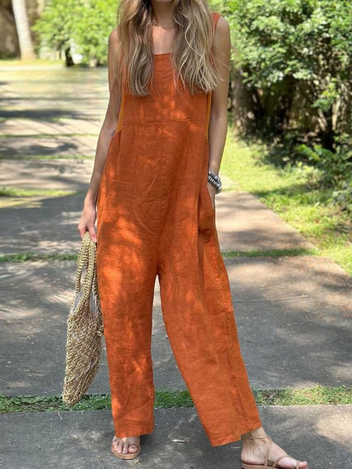 Ladies jumpsuit with wide leg