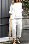 Comfortable shirt and trousers set