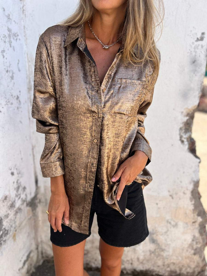 Metallic blouse