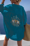 Women's - blouse for beach dress eye - Oversized and Lightweight - Perfect Summer wear