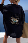 Women's - blouse for beach dress eye - Oversized and Lightweight - Perfect Summer wear
