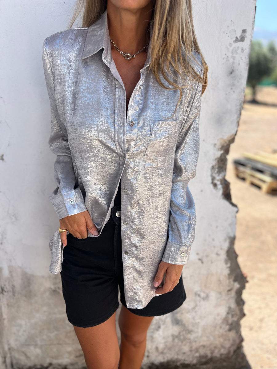 Metallic blouse