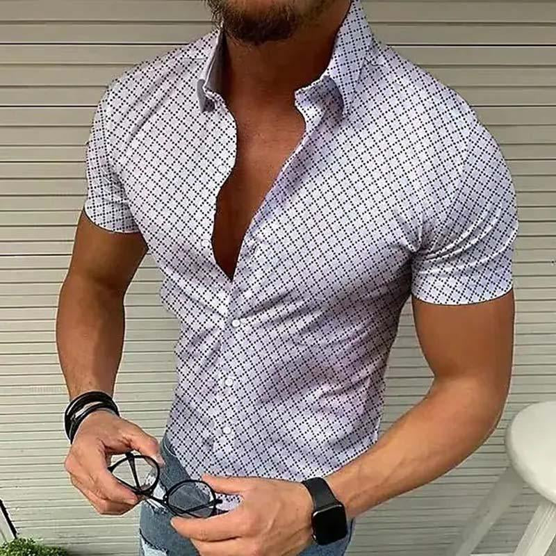 Breathable men's shirt for the summer