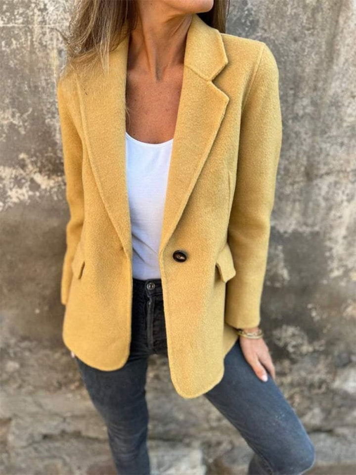 Lapel jacket for women