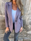 Lapel jacket for women