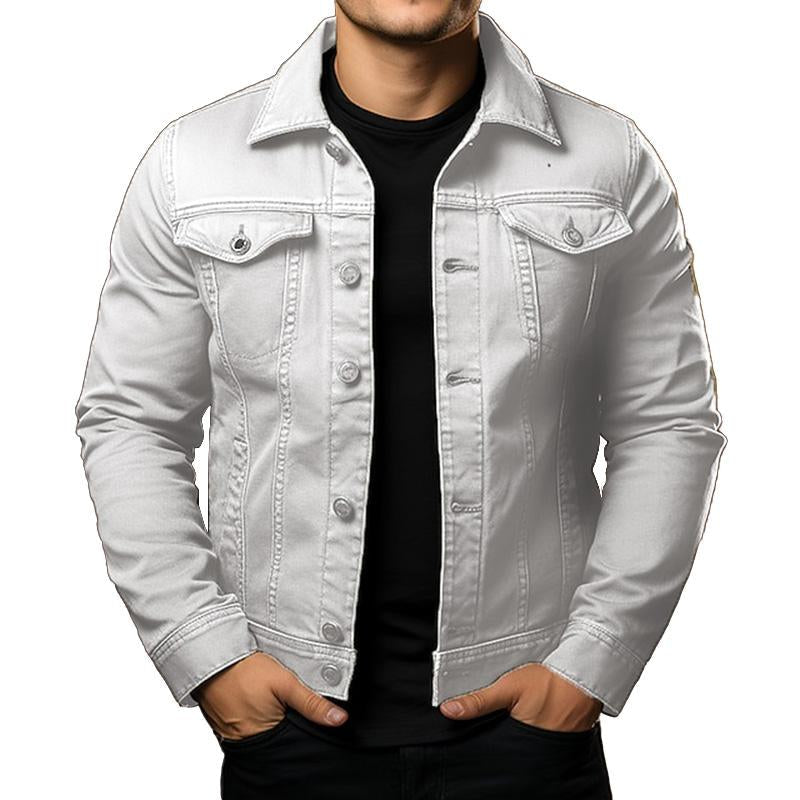 Men - Jacket - Denim - Single Breasted Fit
