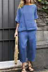 Comfortable shirt and trousers set