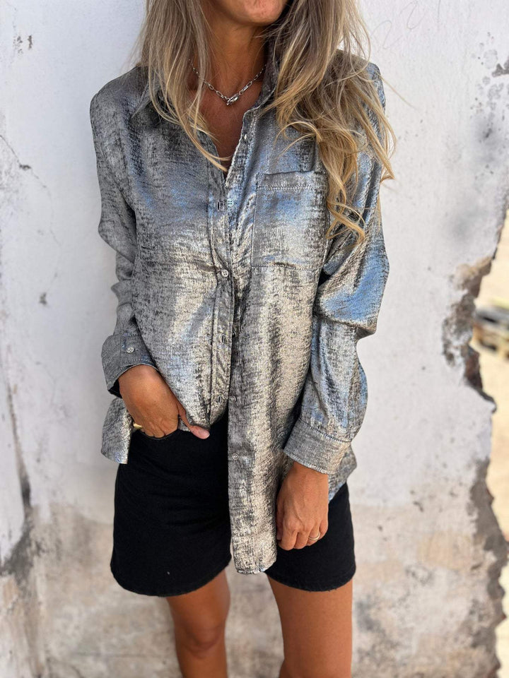 Metallic blouse