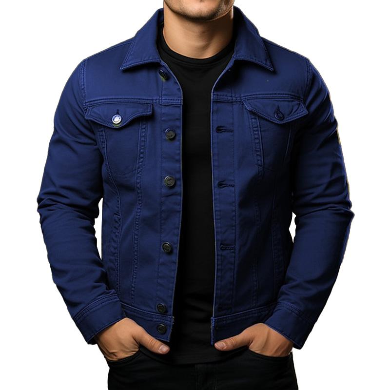 Men - Jacket - Denim - Single Breasted Fit