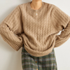 Oversized cashmere jumper for women