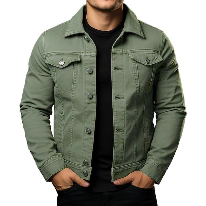 Men - Jacket - Denim - Single Breasted Fit
