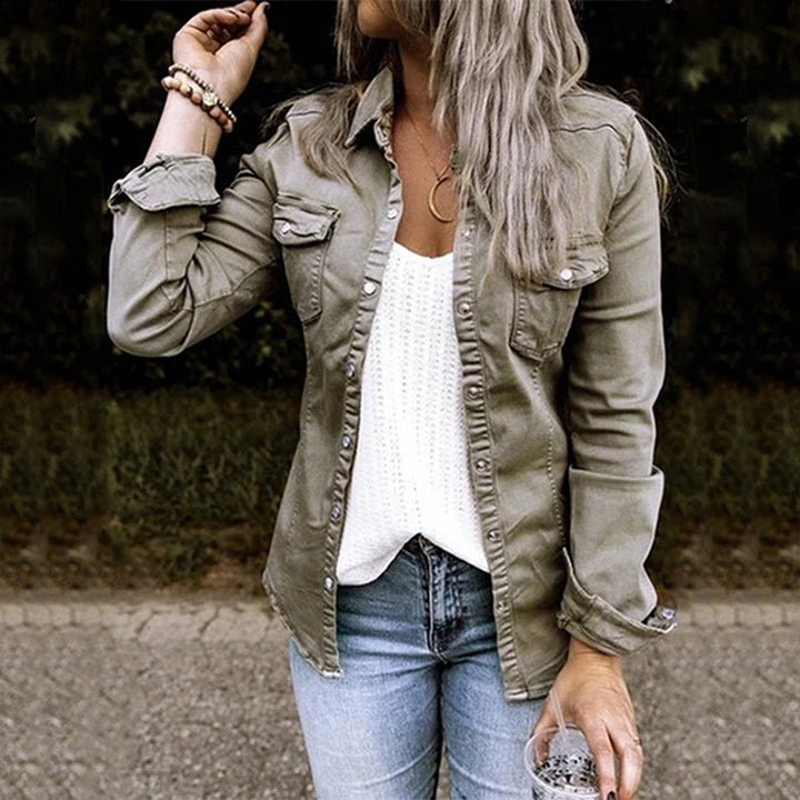 Fashionable denim jacket - women's denim outfit for every occasion