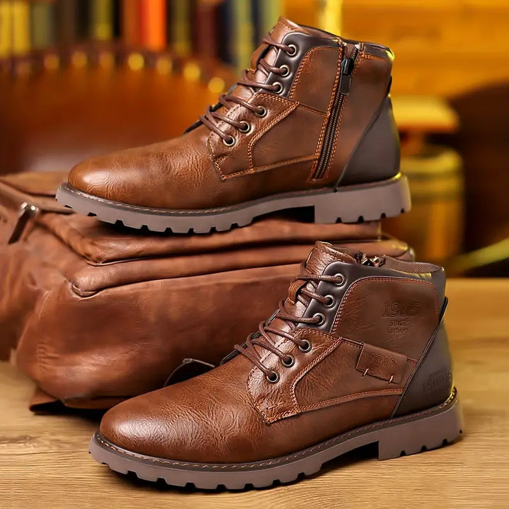 MATS® | Leather boots with zip