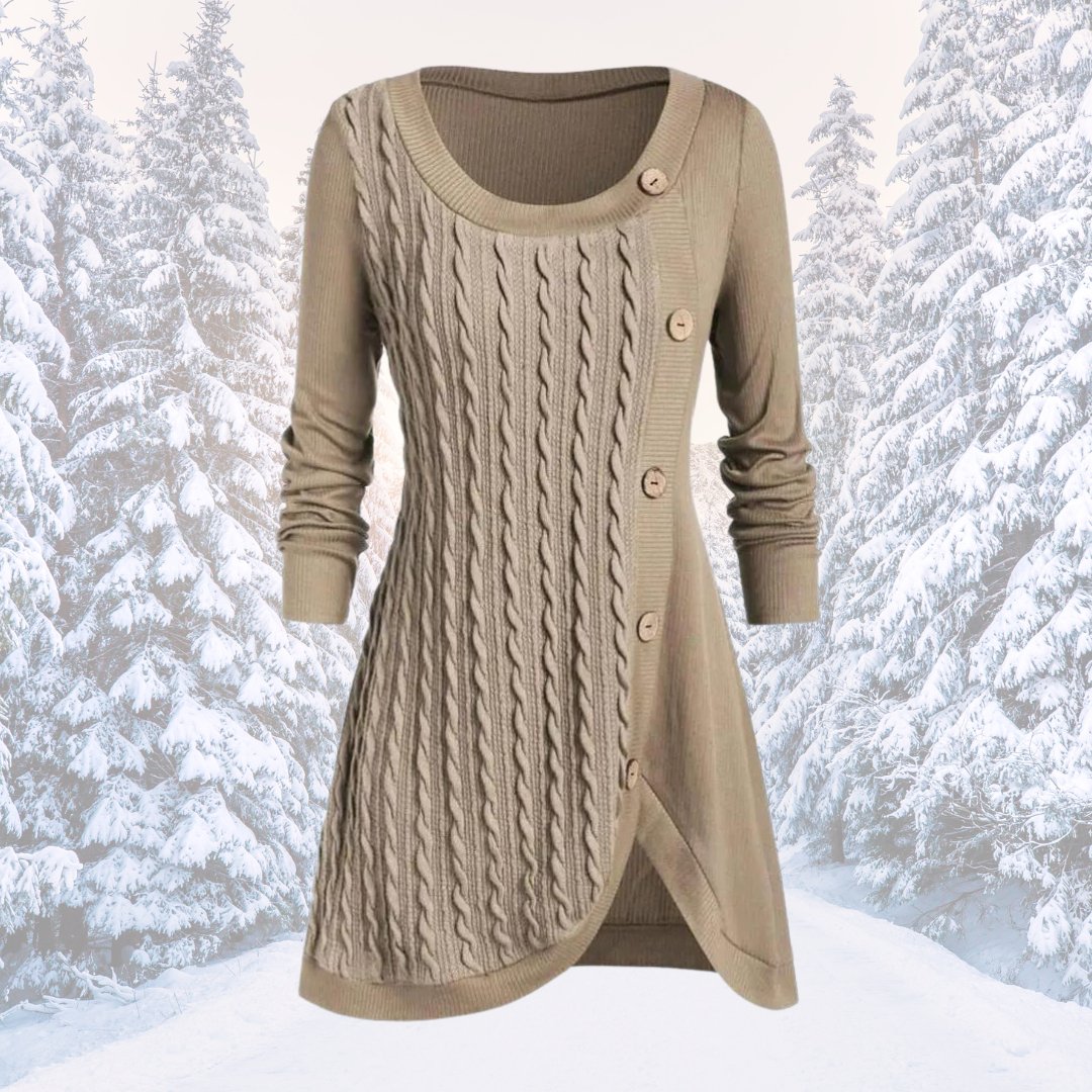 Warm and elegant jumper dress