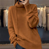 Pullover with stand-up collar