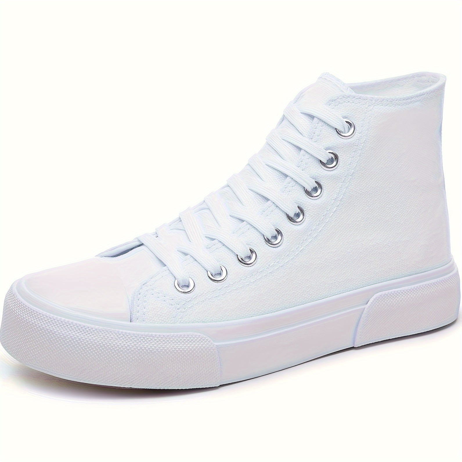 Lotte | Casual canvas trainers in solid colour with rubber sole
