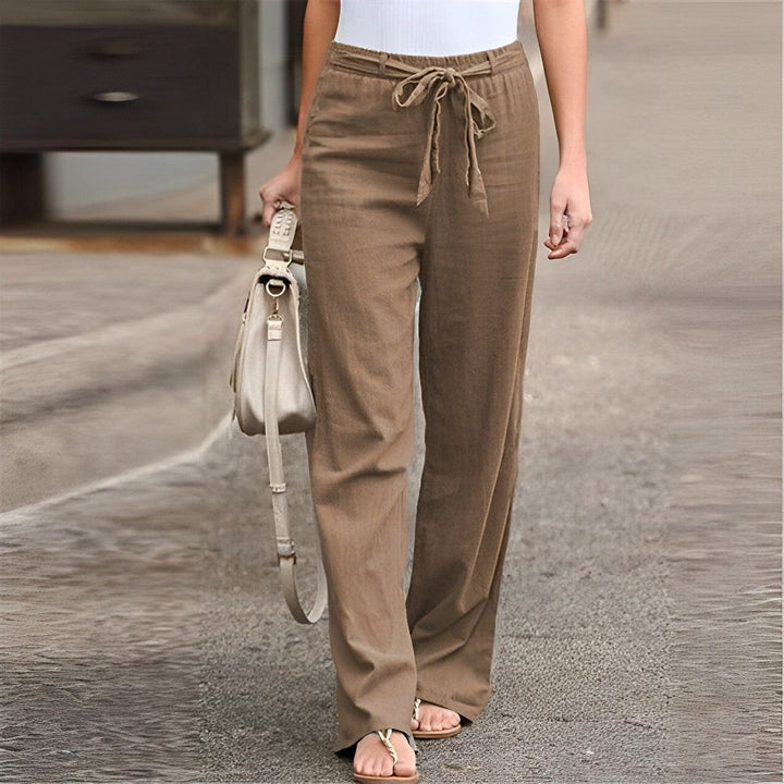 Light and airy linen trousers