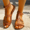 Sandals with scalloped edges