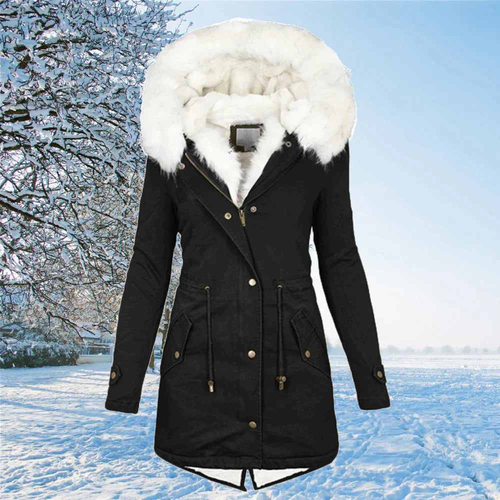 Ariana™ The new oversized parka jacket with hood and fur lining