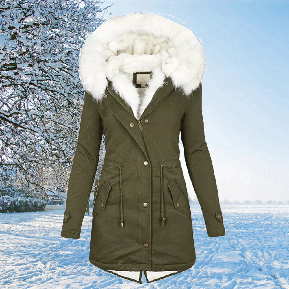 Ariana™ The new oversized parka jacket with hood and fur lining