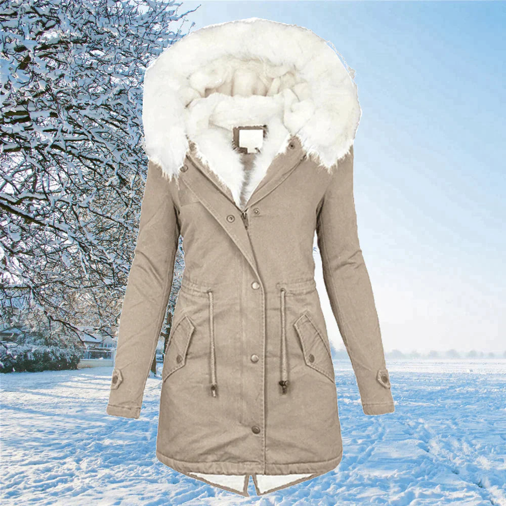 Ariana™ The new oversized parka jacket with hood and fur lining