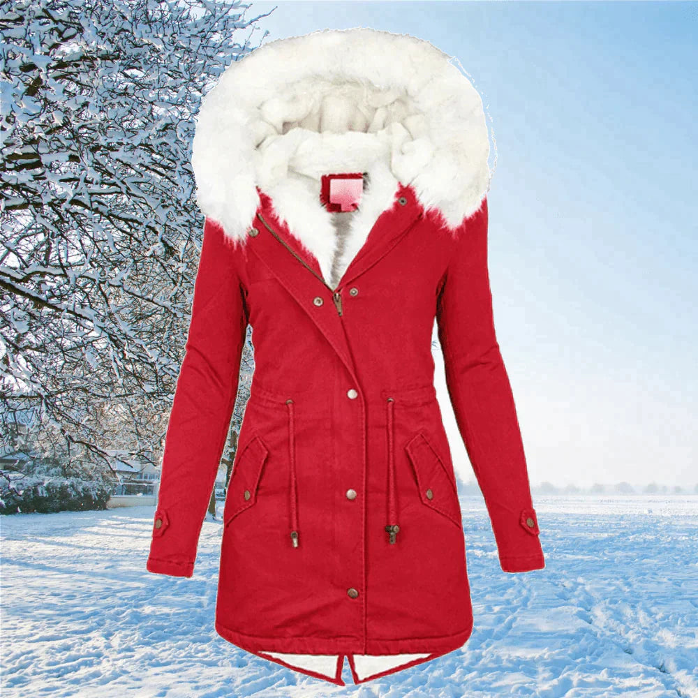 Ariana™ The new oversized parka jacket with hood and fur lining