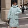 Warm long puffer jacket