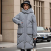 Warm long puffer jacket