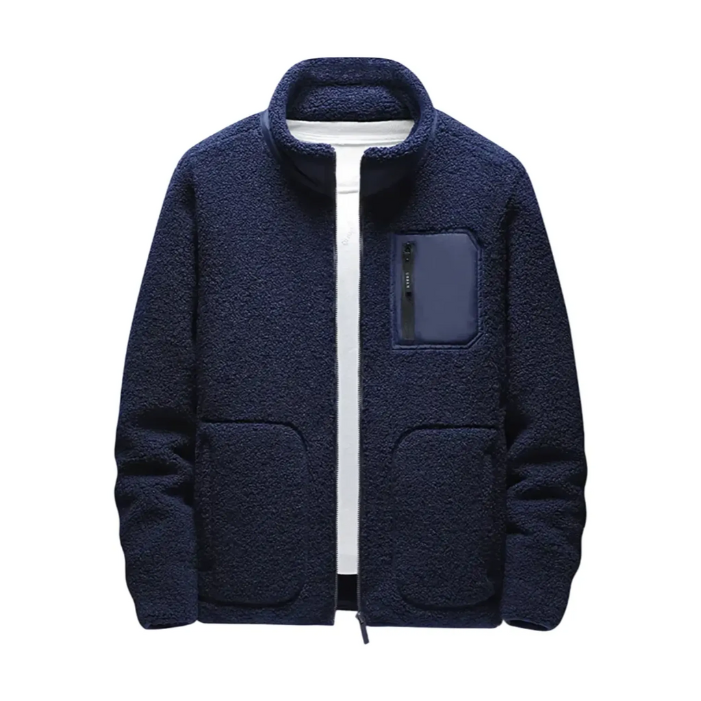 Men's - Fleece Jacket - Soft & Cosy Material - Pockets - Stylish Outerwear