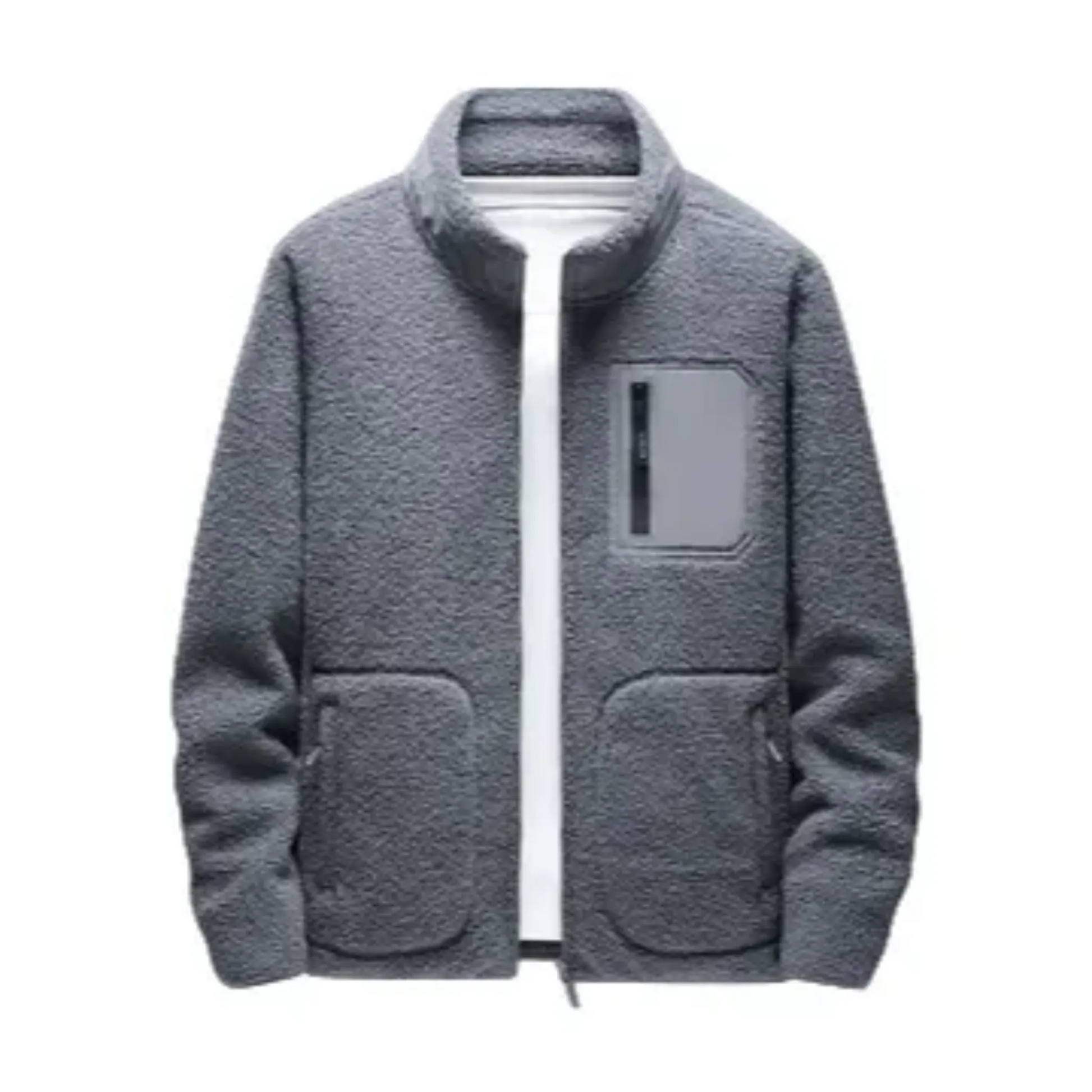 Men's - Fleece Jacket - Soft & Cosy Material - Pockets - Stylish Outerwear