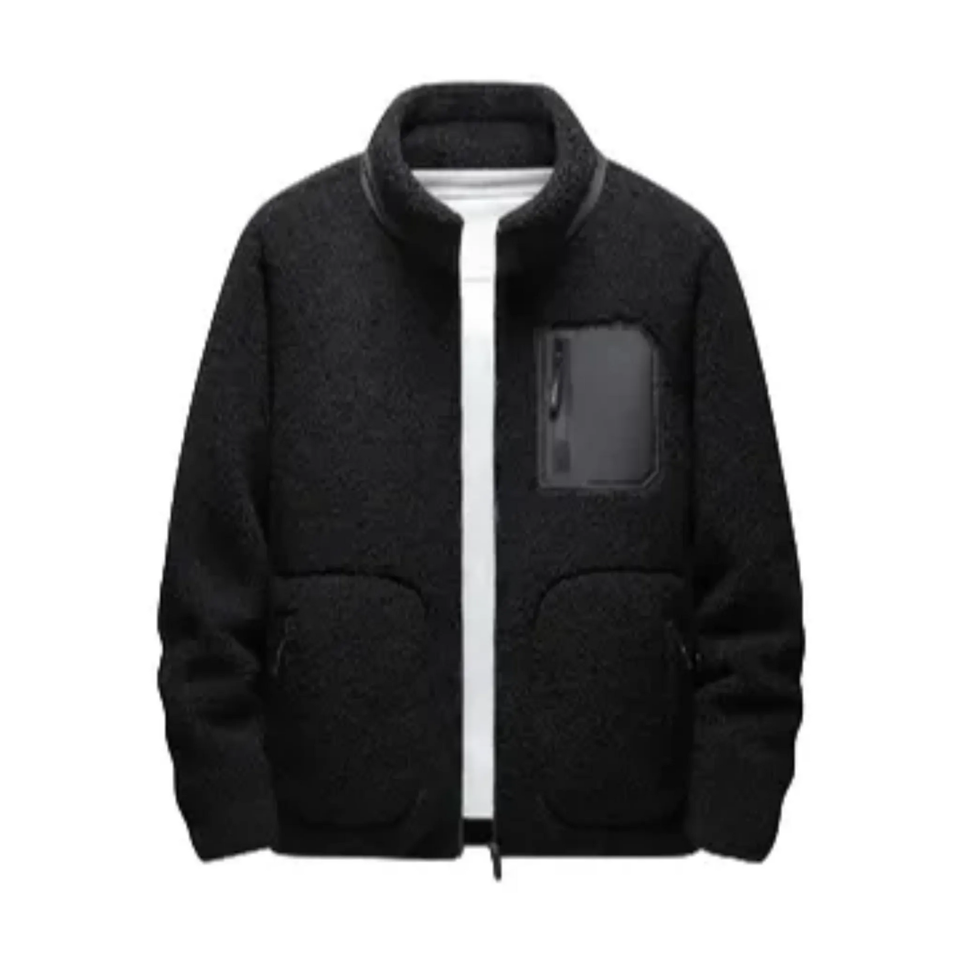 Men's - Fleece Jacket - Soft & Cosy Material - Pockets - Stylish Outerwear