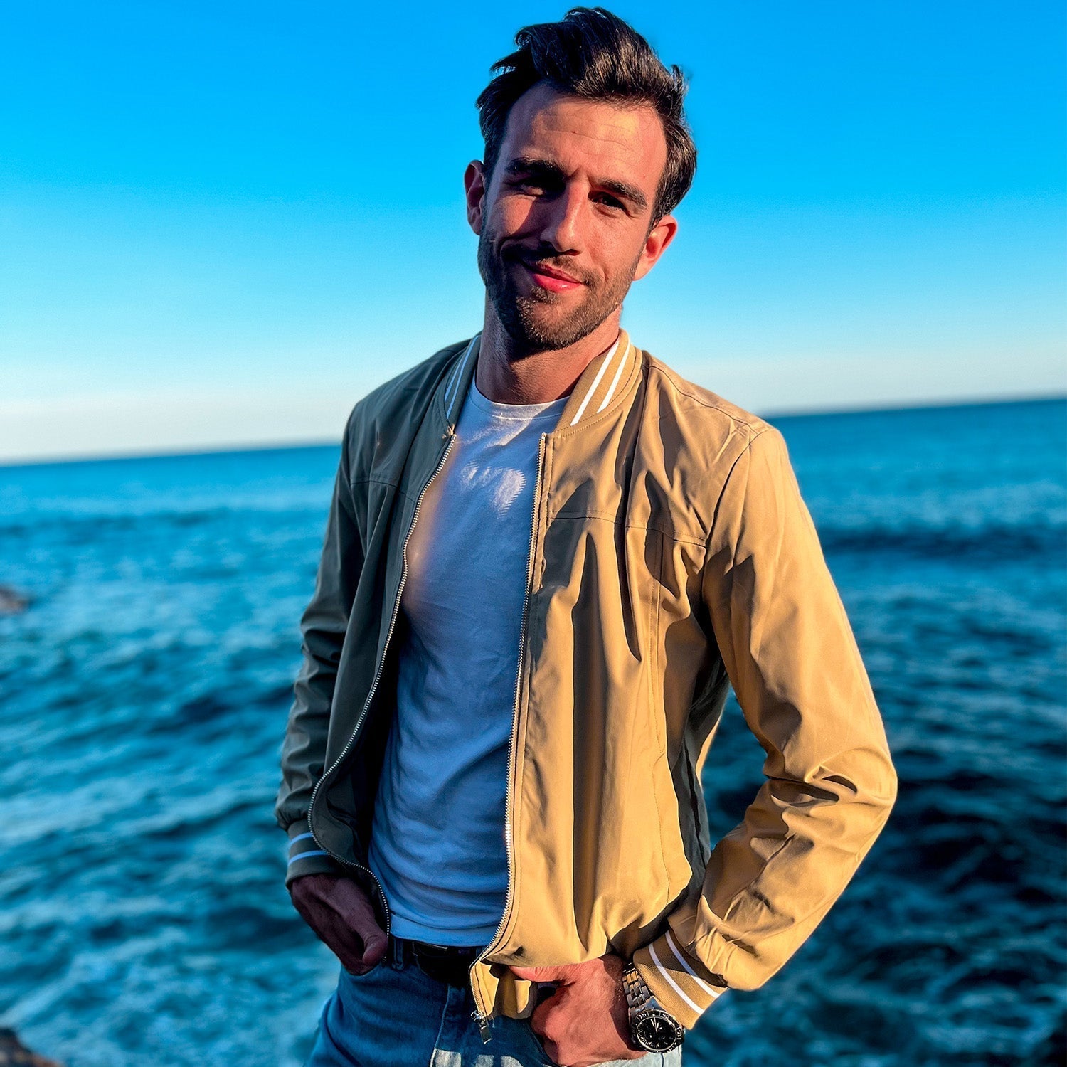 Men's - Bomber Jacket – Lightweight, Casual Windbreaker – Stylish Outerwear