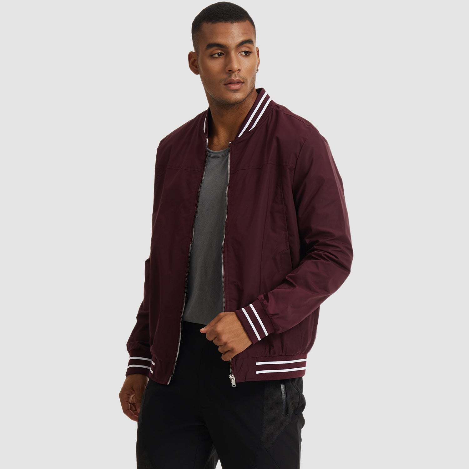 Men's - Bomber Jacket – Lightweight, Casual Windbreaker – Stylish Outerwear