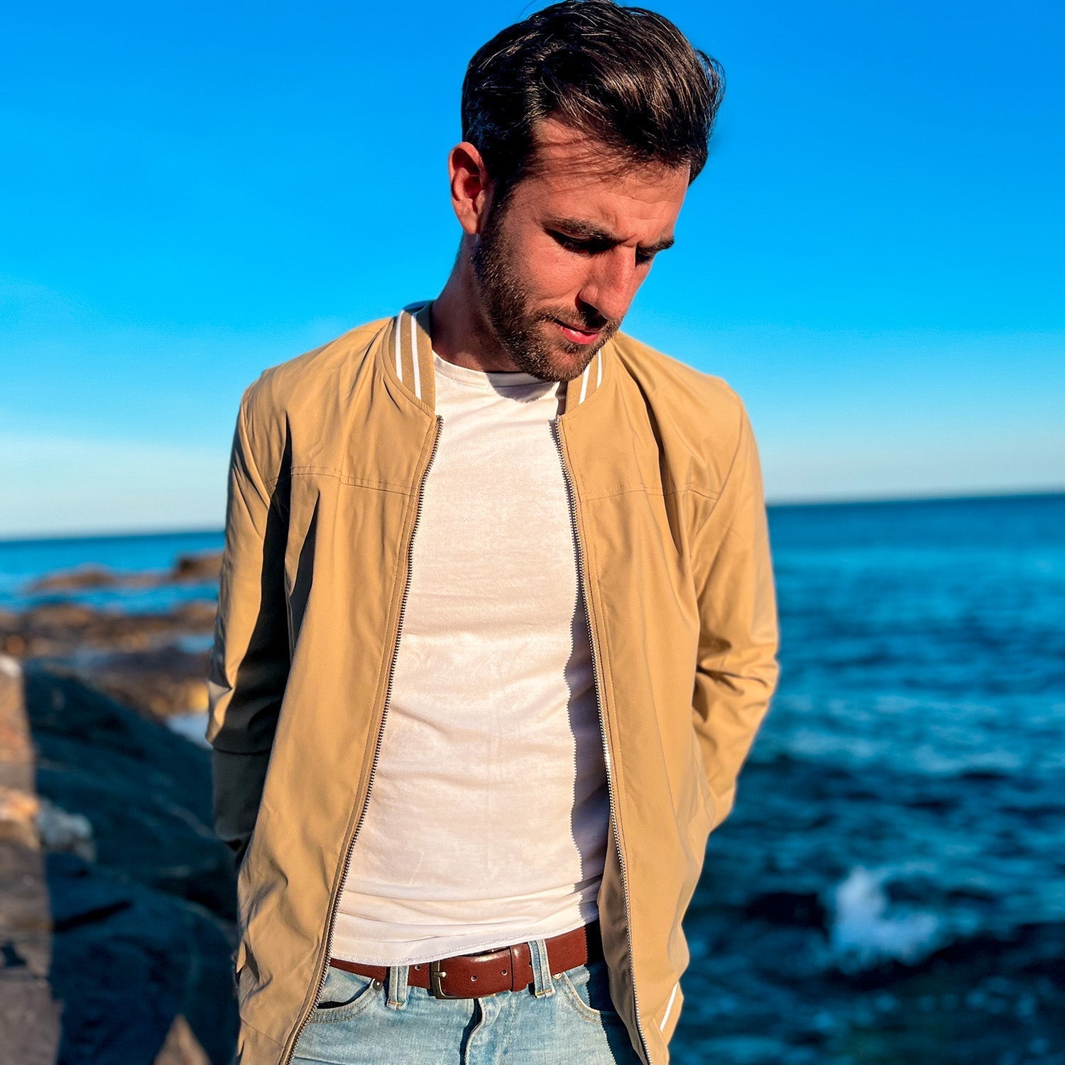 Men's - Bomber Jacket – Lightweight, Casual Windbreaker – Stylish Outerwear