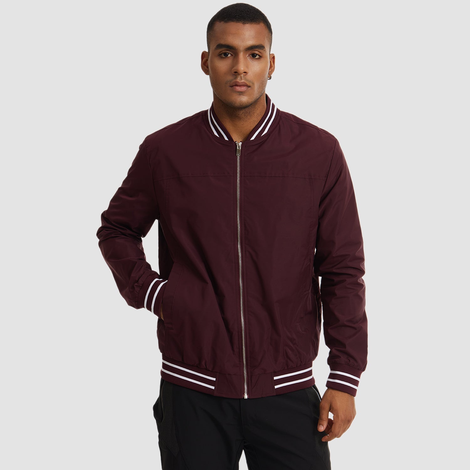 Men's - Bomber Jacket – Lightweight, Casual Windbreaker – Stylish Outerwear
