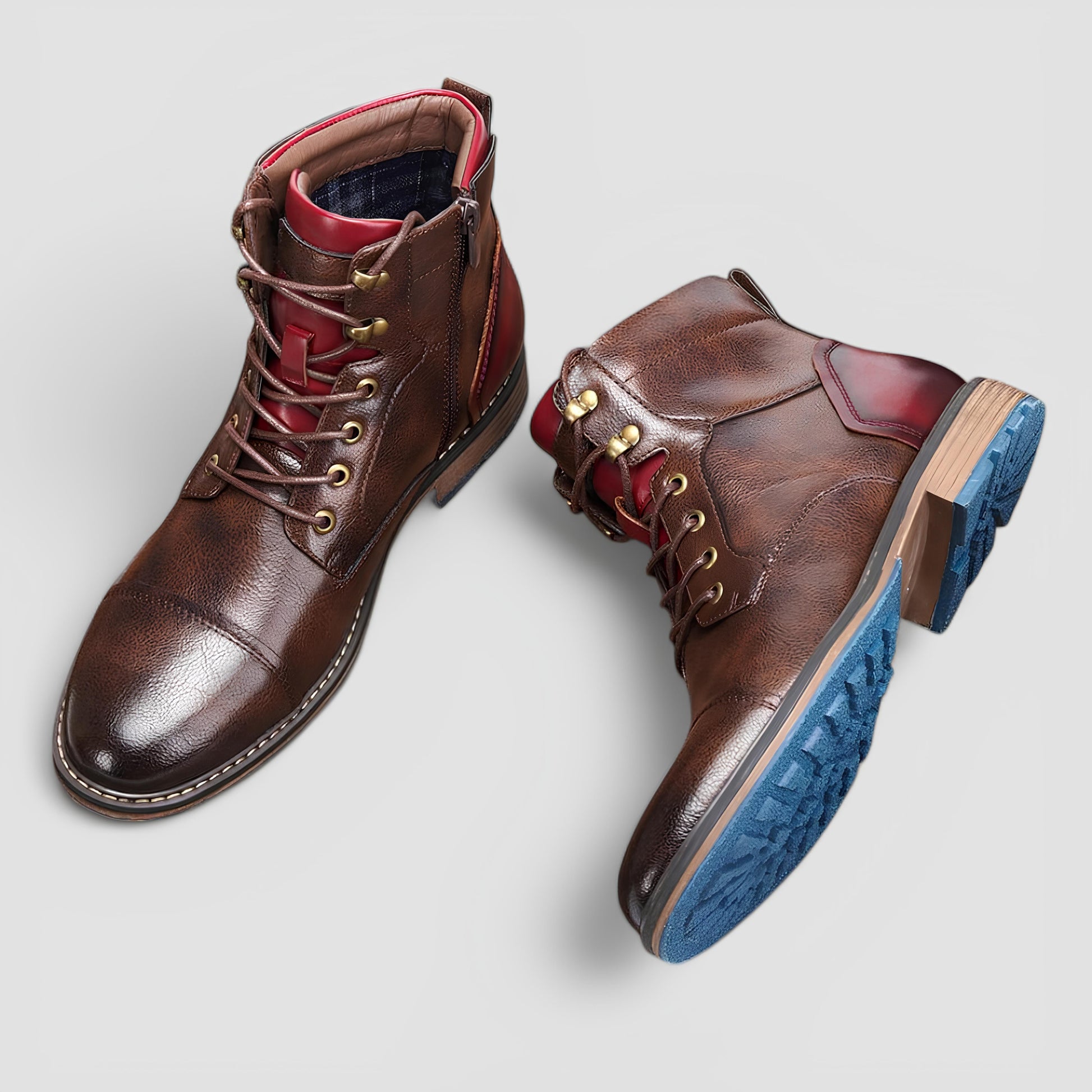 Men's - Boots - Full-Grain Leather - Burnished Finish