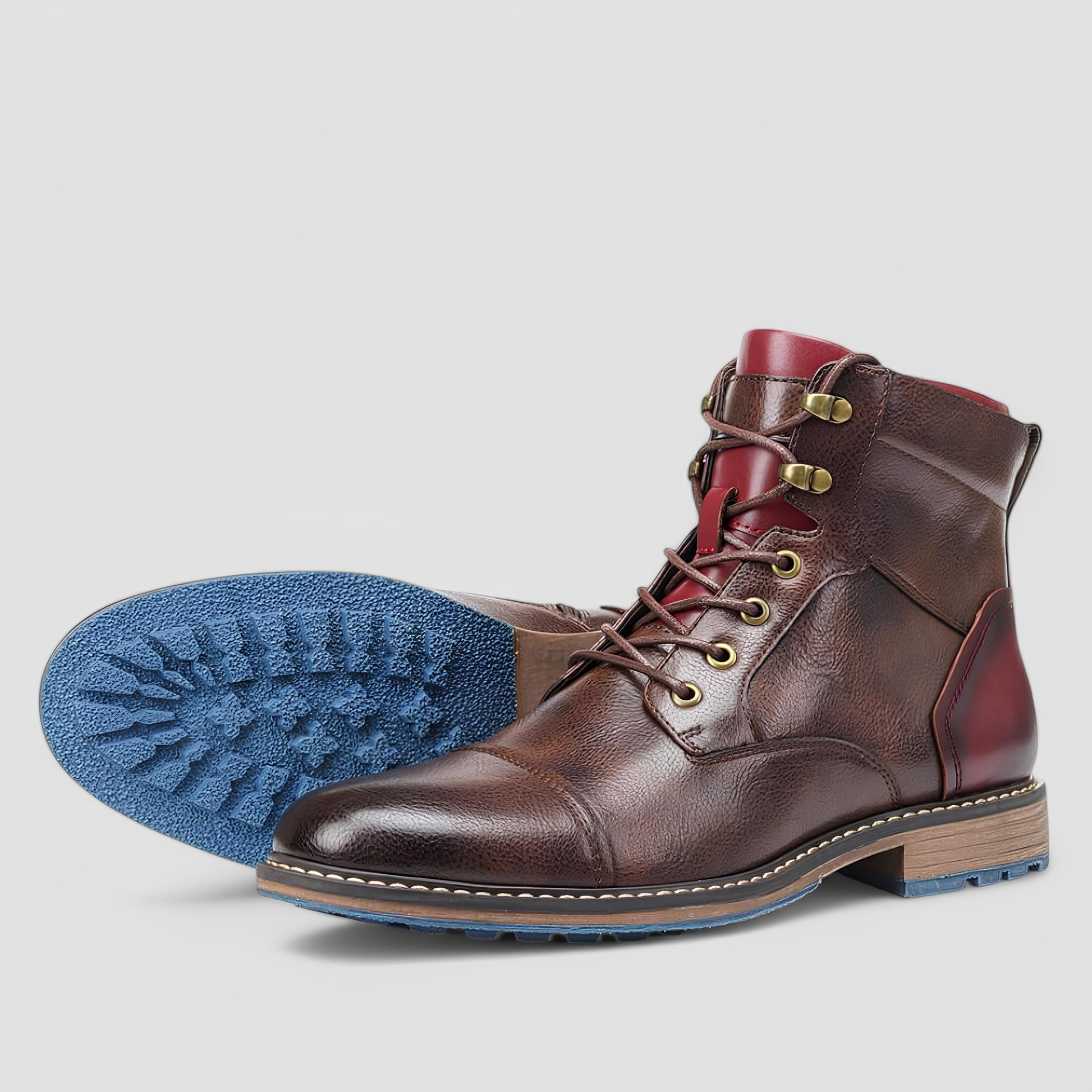 Men's - Boots - Full-Grain Leather - Burnished Finish