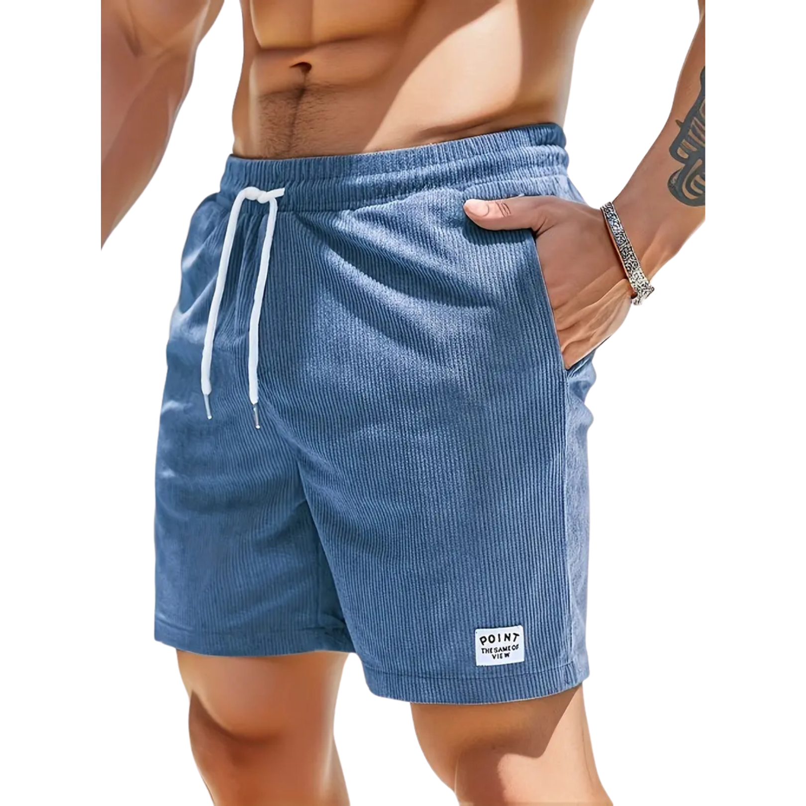 Men's - Swim Shorts - Polyester Blend with Pockets