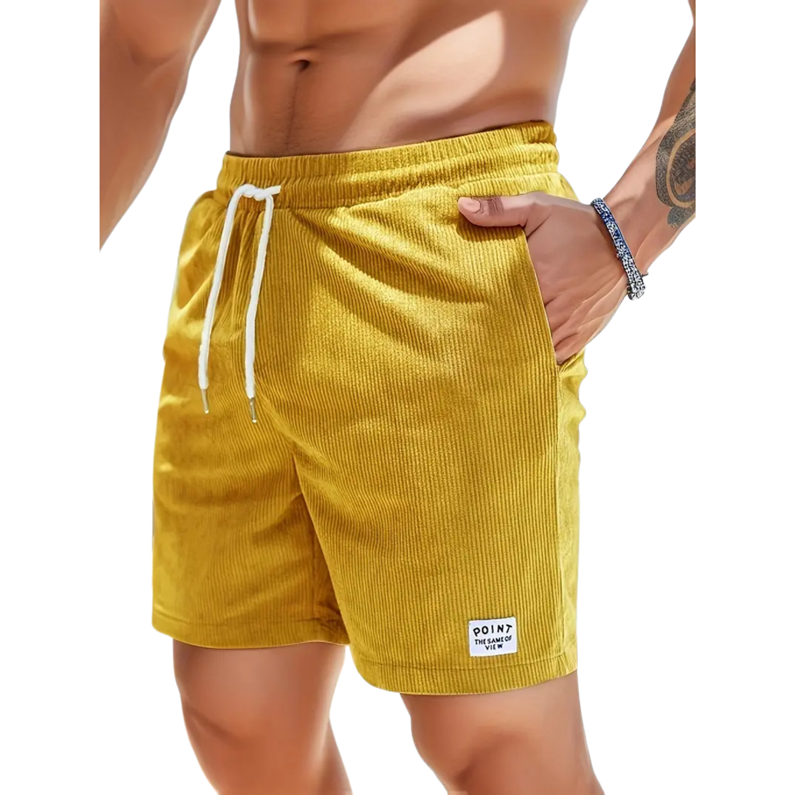 Men's - Swim Shorts - Polyester Blend with Pockets