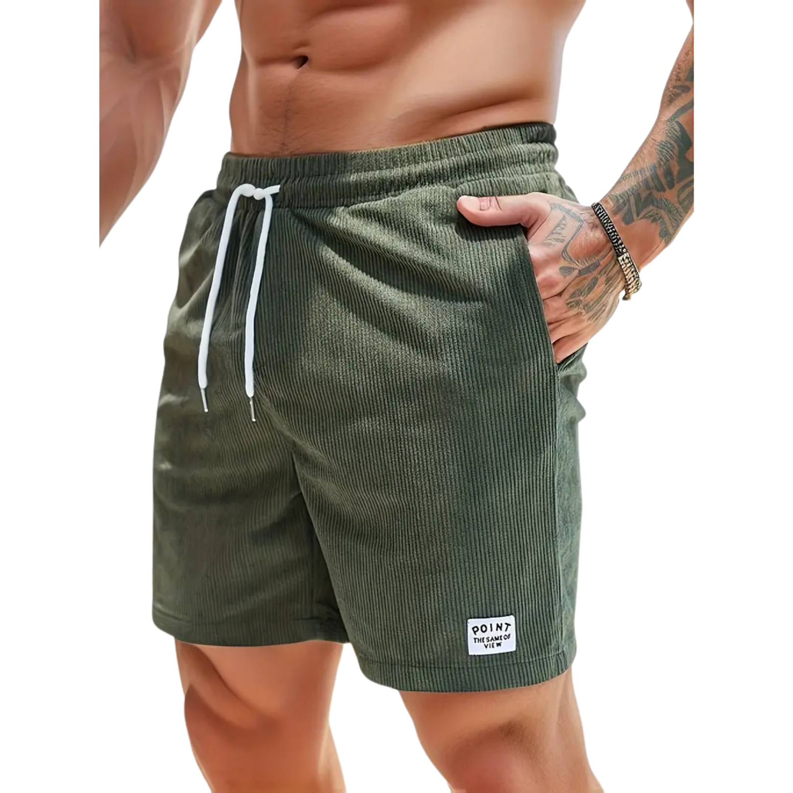 Men's - Swim Shorts - Polyester Blend with Pockets