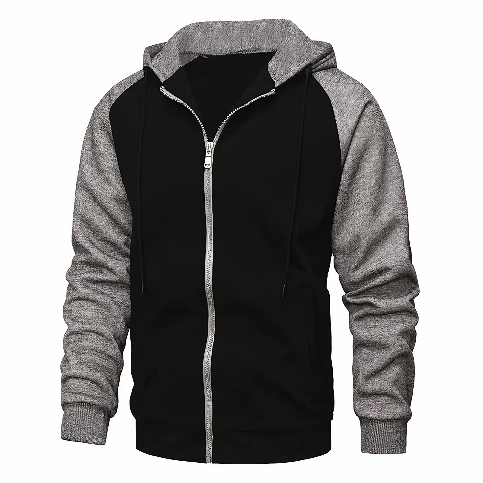 Men's - Zip-Up Hoodie - Sporty Design