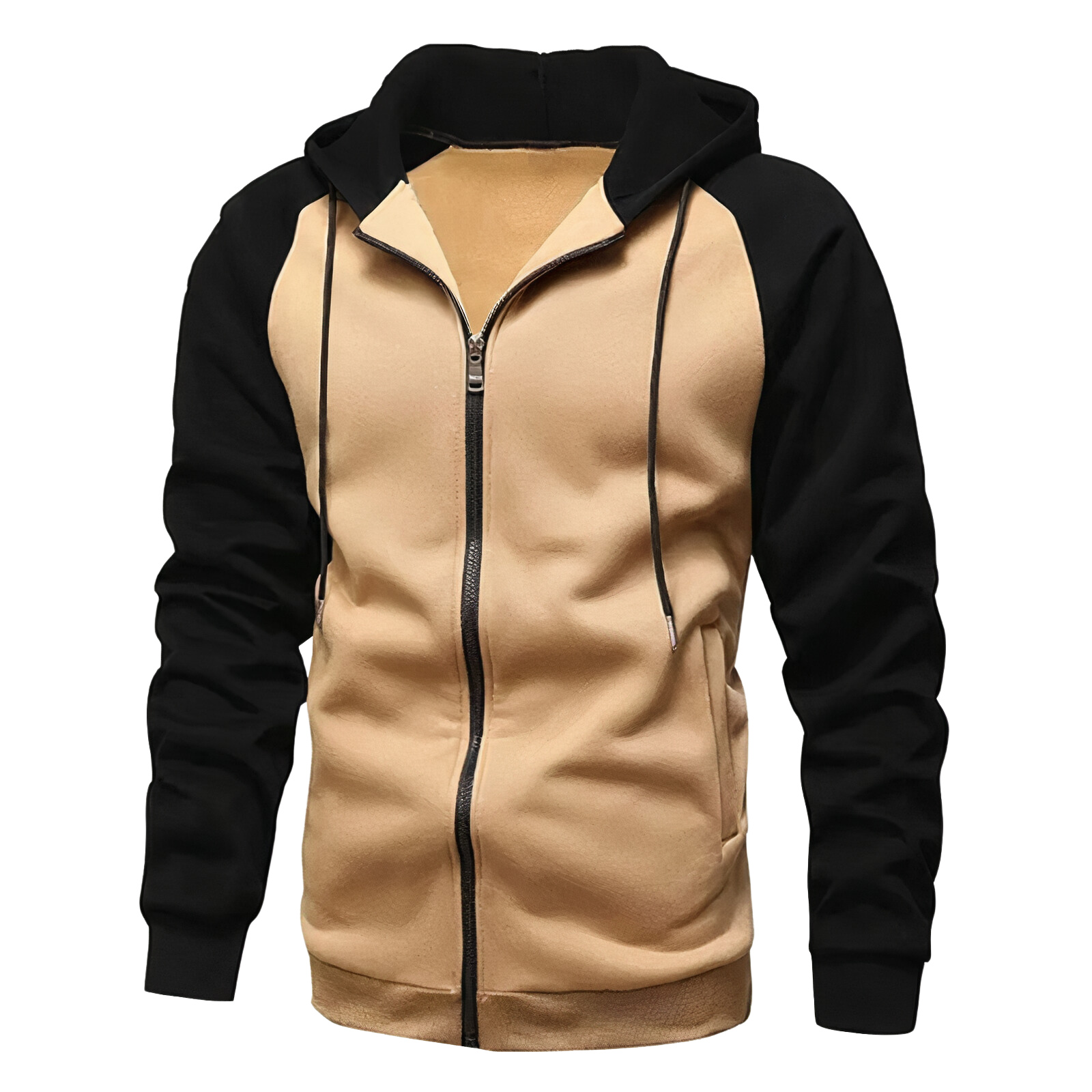 Men's - Zip-Up Hoodie - Sporty Design