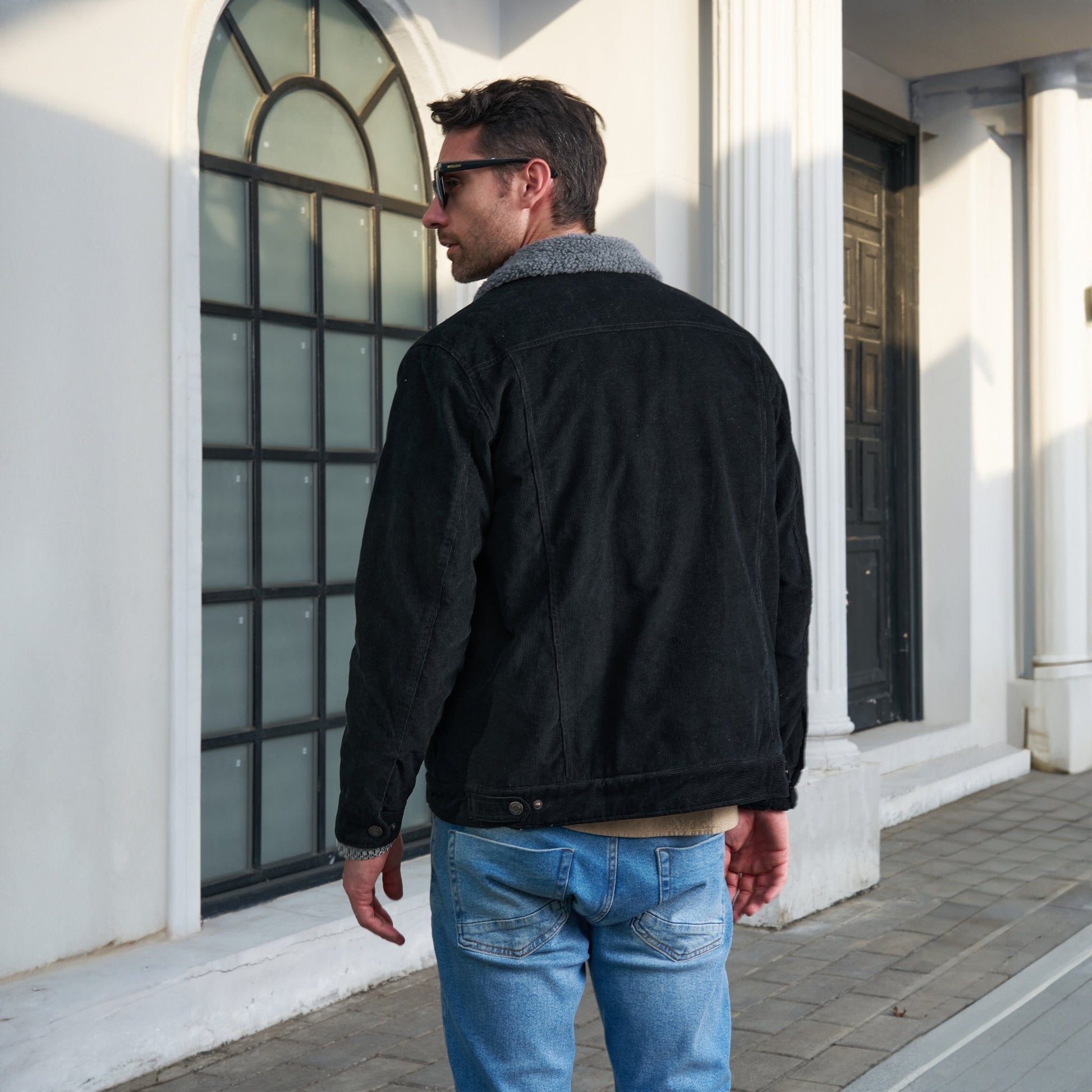 Men's - Corduroy Jacket – Sherpa-Lined, Winter Style – Warm Outerwear