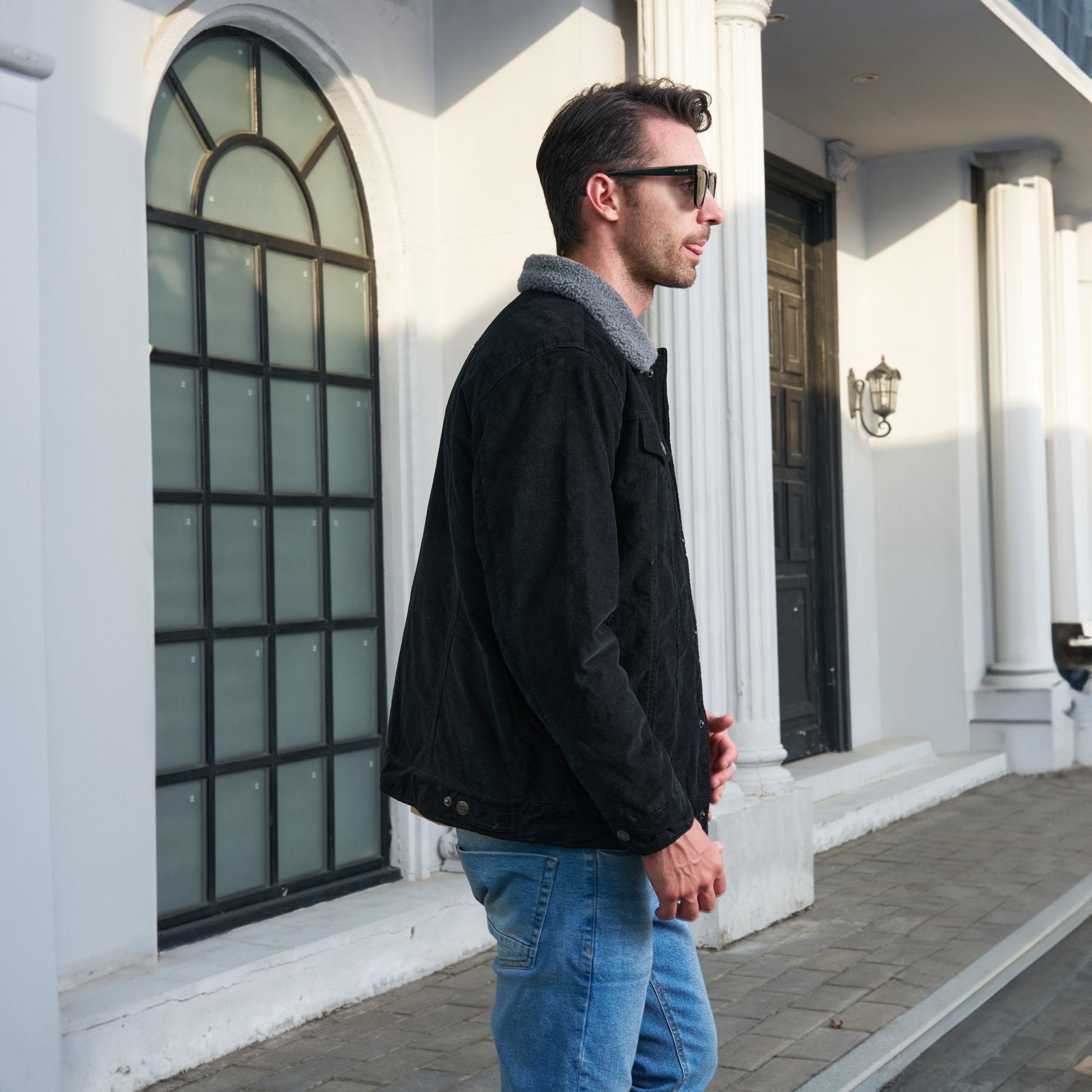 Men's - Corduroy Jacket – Sherpa-Lined, Winter Style – Warm Outerwear