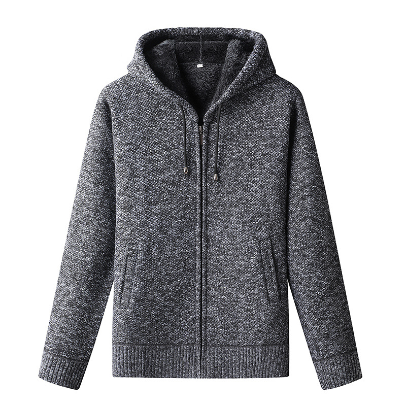 Men's - Knitted Autumn Hoodie - Cosy & Stylish - Perfect for Fall