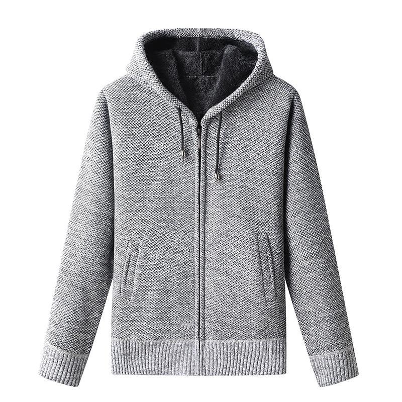 Men's - Knitted Autumn Hoodie - Cosy & Stylish - Perfect for Fall