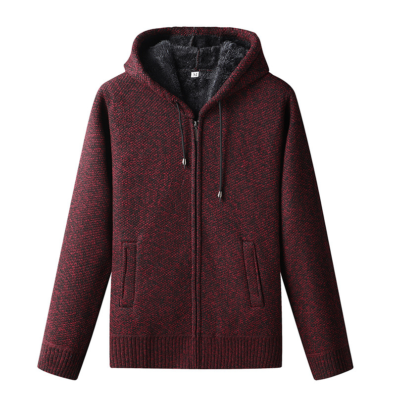 Men's - Knitted Autumn Hoodie - Cosy & Stylish - Perfect for Fall
